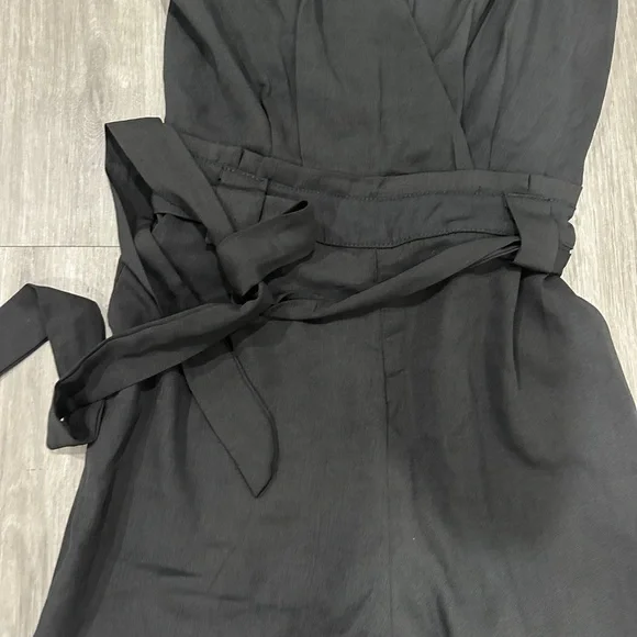 Lulus In the City Black Surplice Sleeveless Jumpsuit - Picture 7 of 9